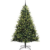  Umjetno savitljivo božićno drvce s 300 LED dioda Zelena 240 cm | shoptok.hr