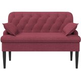  Ljubavni kauč s gumbima Vinska crvena 111 x 68 x 80 cm Tkanina | Eponuda.com