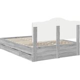  Krevetna konstrukcija Sivi Sonoma 160 x 200 cm Inženjersko Drvo | shoptok.hr