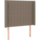 Uzglavlje smeđesivo 93 x 16 x 118/128 cm od tkanine | shoptok.hr
