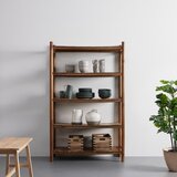 Bessagi Home stoječ regal jasmin, masiven, naravne barve | Shoptok.si