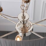  Endon 94397 - Luster na lancu HIGHCLERE 6xE14/40W/230V sivi/sjajni hrom | Eponuda.com