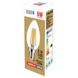Xled E14 5W C35 Filament Sijalica dimabilna,2700K,220V,600Lm,35*98mm,Ra≥80 PF≥0.5 Clear Cene