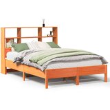 vidaXL Krevet s regalom za knjige bez madraca 120 x 200 cm od borovine | shoptok.hr