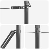  Ugrađeni stup za ogradu 13 pcs Siva Čelik obložen prahom | shoptok.hr