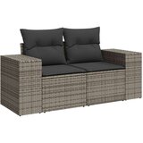 vidaXL 11-dijelni set vrtnih sofa od poliratana s jastucima sivi | shoptok.hr