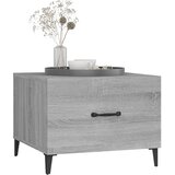  Stolić za kavu s metalnim nogama siva boja hrasta 50x50x40 cm | Eponuda.com