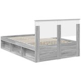  Konstrukcija postelje Siva Sonoma 135 x 190 cm Konstruiran les, (5000104187) | Shoptok.si