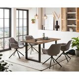 MID.YOU JEDILNA MIZA, masivno akacija črna, barva oreha | Shoptok.si