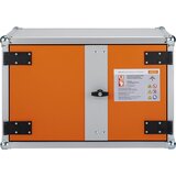 Cemo Varnostna omara za polnjenje akumulatorjev, možnost priklopa požarnega alarma, ŠxGxV 830 x 660 x 520 mm, 230 V, oranžne/sive barve | Shoptok.si