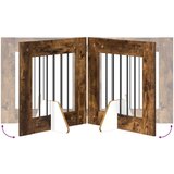  Vrata za pse z stojali 6 pcs Dimljen hrast 60 x 60 cm, (5000232691) | Shoptok.si