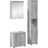  Set namještaja za kupaonicu TULUM 3 pcs Siva Sonoma | shoptok.hr