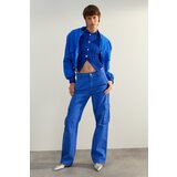 Trendyol Sax High Waist Wide Leg Jeans with Cargo Pocket | shoptok.hr