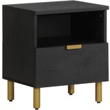 vidaXL Nočna omarica črna 40x33x46 cm inženirski les, (21779921) | Shoptok.si
