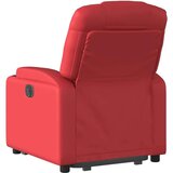  Električni naslanjač s funkcijo vstajanja rdeče umetn | Shoptok.si