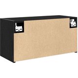  Kupaonski zidni ormarić crni 60x25x30 cm izrađeno drvo | shoptok.hr