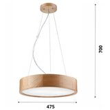  Brilagi - LED luster na sajli CARVALHO 3xE27/60W/230V hrast preč. 47,5 cm | Eponuda.com