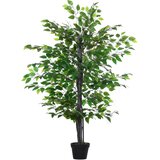 Outsunny Umetno pritlikavo drevo, 145 cm visoka notranja in zunanja dekorativna umetna rastlina, zelena, (20756601) | Shoptok.si