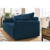 Bobochic Paris Tamno plava sklopiva sofa od samta 211 cm Marcel – | shoptok.hr