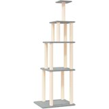 vidaXL Penjalica za mačke sa stupovima za grebanje svjetlosiva 183 cm | shoptok.hr