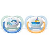 Philips tolažilna duda Ultra Air SCF080/01 - vel. 0-6 m - 2 kosa SCF080/01 | Shoptok.si