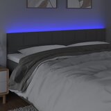  LED uzglavlje tamnosivo 180x5x78/88 cm od tkanine | shoptok.hr