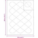  Poplun s jastukom 2 pcs Bijela 155 x 200 cm Mikrofibra | shoptok.hr