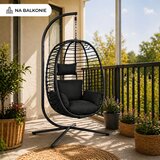  Viseća stolica - crna | shoptok.hr