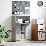 vidaXL Sivi stol od betona Sivi betonski Konstruirano drvo Standardno | shoptok.hr