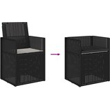  Vrtne stolice za blagovanje 2 pcs Antracit i Svjetlosiva PP | shoptok.hr