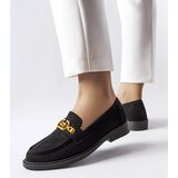Gemre Black elegant loafers with Ouellet embellishment | Shoptok.si