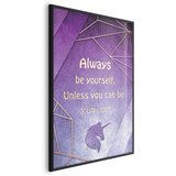  Plakat - Be Yourself 60x90 Crni okvir | shoptok.hr