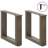  Noge za klub stolić U-oblik 2 kom Prirodni čelik 30 x (30-31) cm Čelik - Prirodna 30 x (30-31) cm 2 1 | shoptok.hr