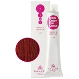 Kallos KJMN Cream Hair Colour Keratin & Argan Oil barva za lase 100 ml odtenek 77.44I Medium Intense Copper Blond za ženske