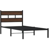  Okvir kreveta bez madraca s uzglavljem boja hrasta 100 x 190 cm | Eponuda.com