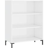 Maison Chic Knjižna omara - Knjižni regal visok sijaj bela 69,5x32,5x90 cm inženirski les, (21725417) Cene