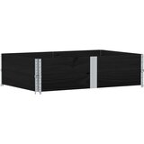  Okviri za palete 2 kom crni 150x100 cm od masivne borovine | shoptok.hr