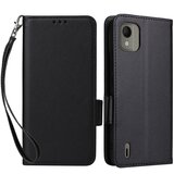 INORCO Ovitek za telefon proti praskam za Nokio C110 Litchi tekstura PU usnjena denarnica s stojalom, (22034797) | Shoptok.si