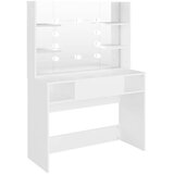  Stolić za šminkanje s LED svjetlima 100x40x135 cm MDF bijeli | Eponuda.com