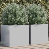  Sadilice 2 kom srebrne 42 x 40 x 39 cm od pocinčanog čelika | shoptok.hr