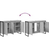  Kopalniška omarica Siva Sonoma 90 x 30 x 60 cm Konstruiran les, (5000092628) | Shoptok.si