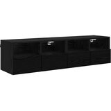 TV zidni ormari Zidne 2 pcs Crni hrast 60 x 30 x 30 cm | shoptok.hr