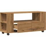 TV ormarić s kotačićima Artisan hrast 102x34,5x43 cm | Eponuda.com
