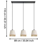 Eglo 43976 - visilica na sajli tabley 3xE27/40W/230V | Eponuda.com