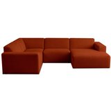Scandic Ciglasta kutna garnitura od bouclé tkanine (u obliku slova "U") Roxy – | shoptok.hr
