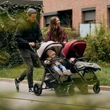 SuperMami Pletenica za otroško posteljico velur 300x22 cm, roza | Shoptok.si