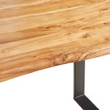 MID.YOU JEDILNA MIZA, v celoti masivno akacija črna, barve akacije | Shoptok.si