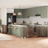 vidaXL Vrata za pse s vratašcima 15 panela sklopiva 750 cm drvo topole | shoptok.hr