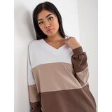 RUE PARIS Dress-RV-SK-8382.31-white-brown | ePonuda.com