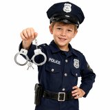  Handcuffs for a Little Policeman, Metal, with Keys, for Children, Silver | shoptok.hr